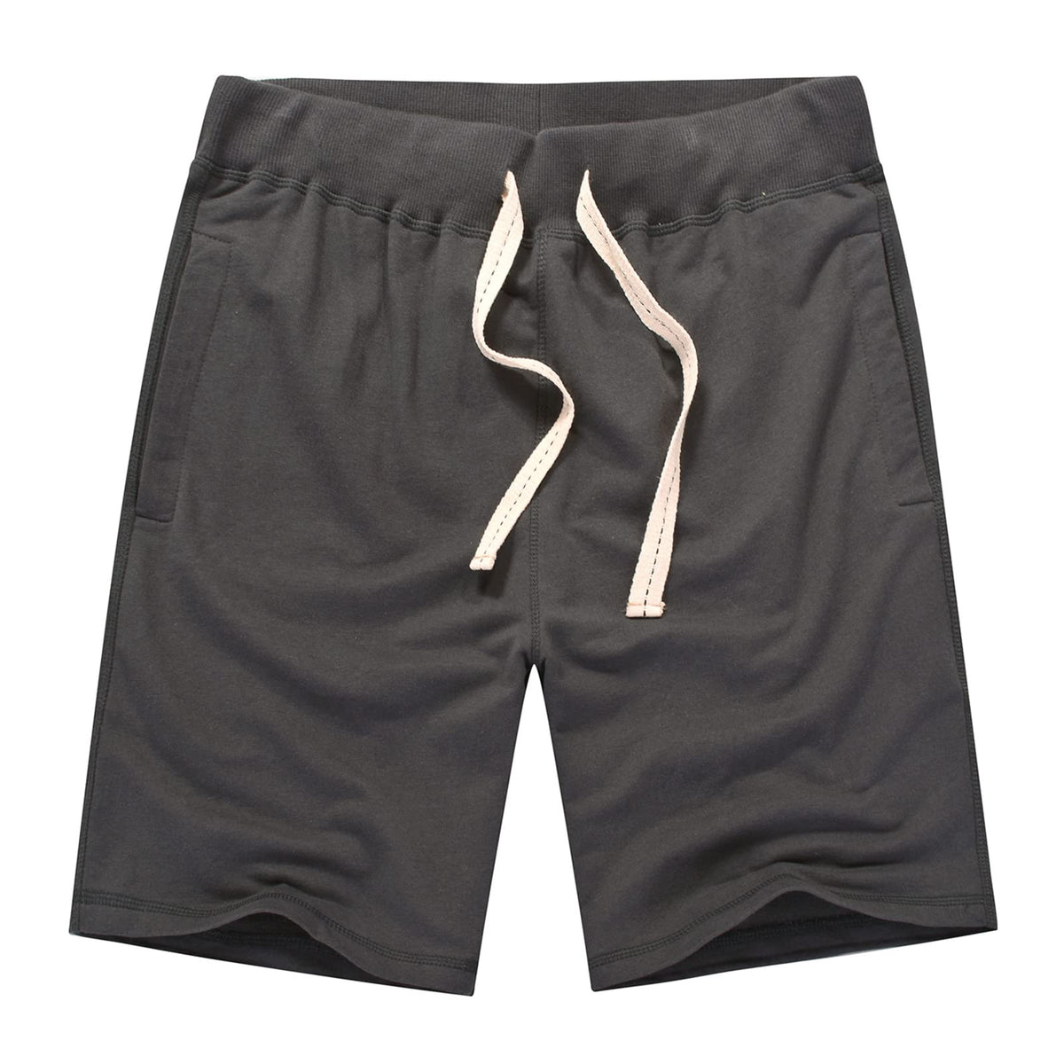 AMY COULEE Mens Casual Classic Cotton Sweat Shorts with Pockets