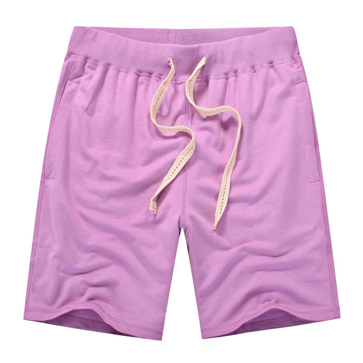 AMY COULEE Mens Casual Classic Cotton Sweat Shorts with Pockets