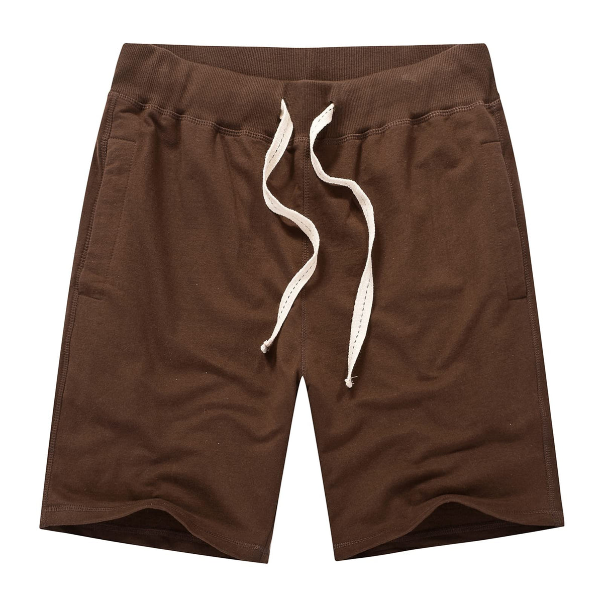 AMY COULEE Mens Casual Classic Cotton Sweat Shorts with Pockets