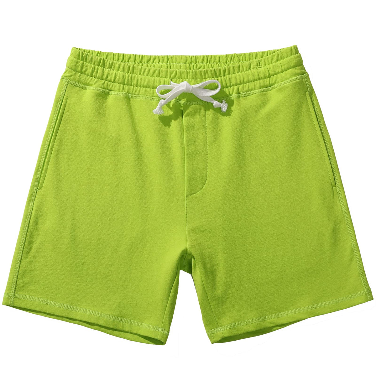 AMY COULEE Men's Cotton Sweat Shorts with Pockets, 5.5 Inch Inseam