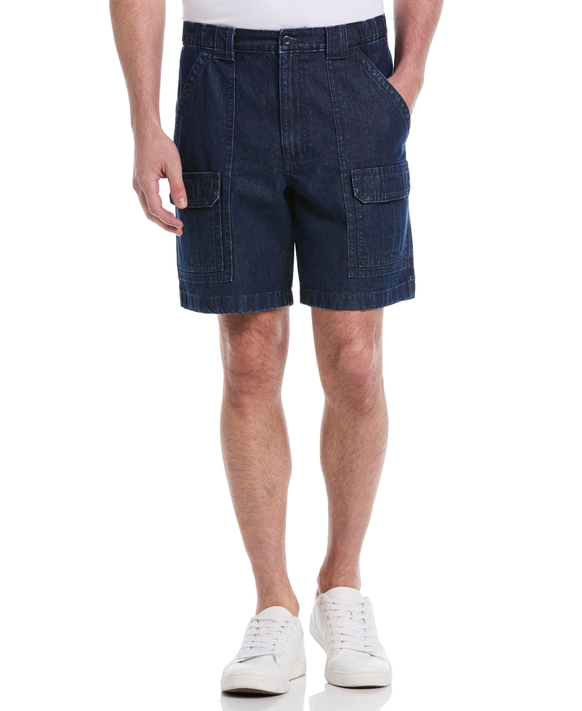 Savane Mens 8” Hiking Cotton Cargo Shorts with Tech Pocket (Available in Big & Tall)