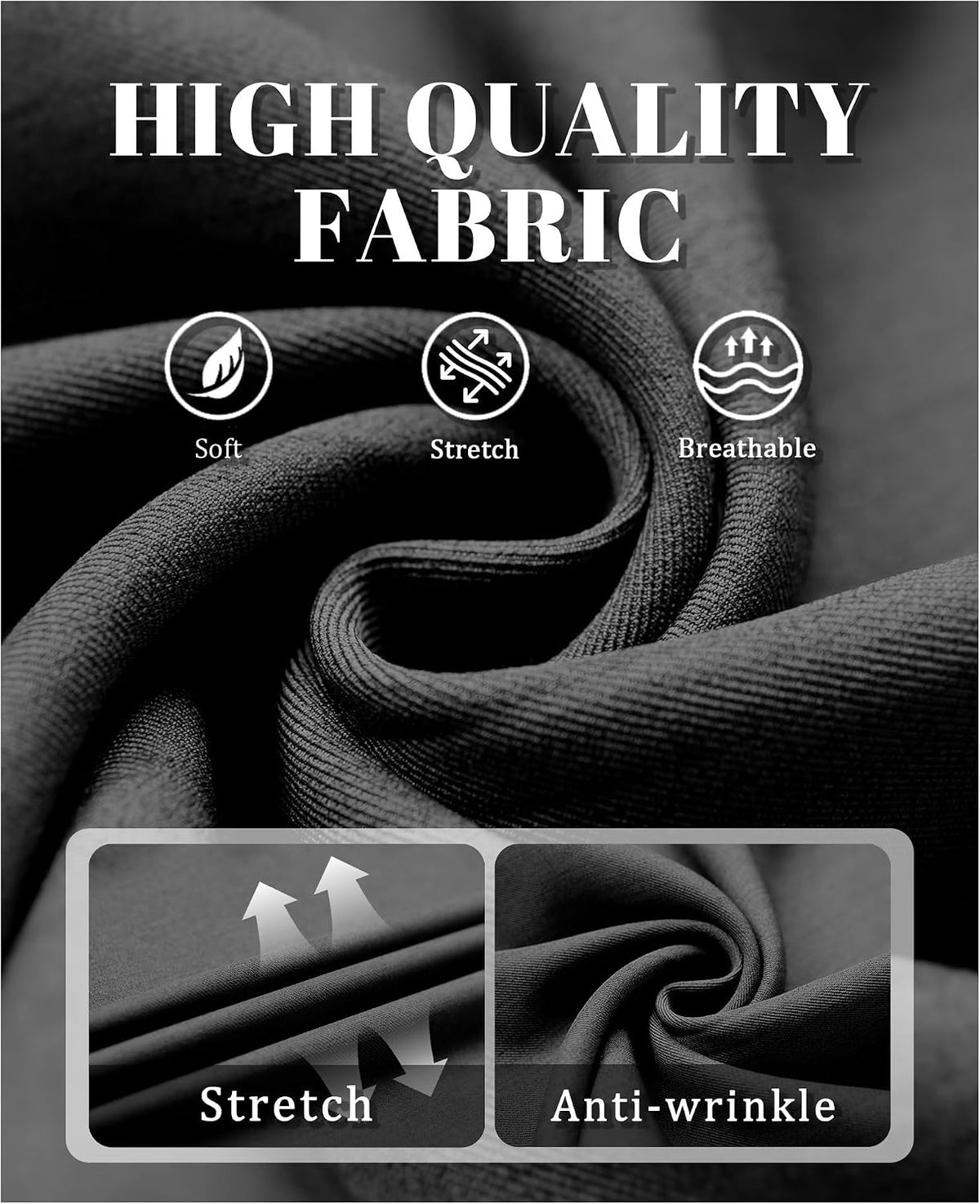 Susclude Mens Baggy Dress Pants Old Money Vintage Pleated Wide Leg Pants Summer Casual Slacks Relaxed Fit Trousers