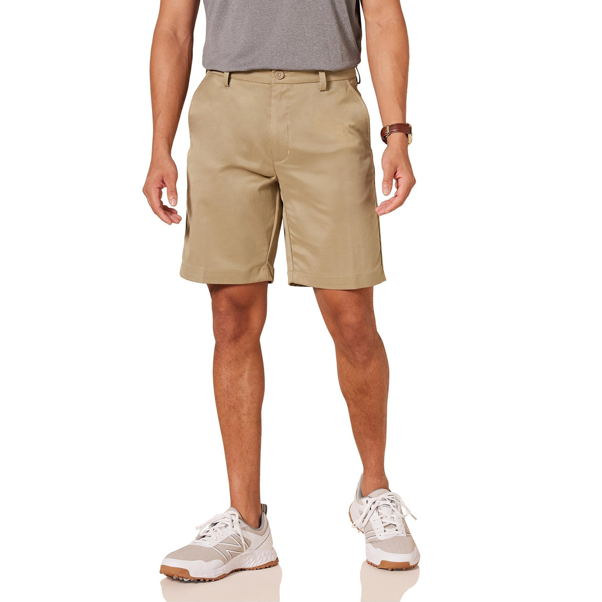 Amazon Essentials Men's Classic-Fit 9" Inseam Moisture-Wicking Golf Shorts, Functional Pockets (Available in Big & Tall)