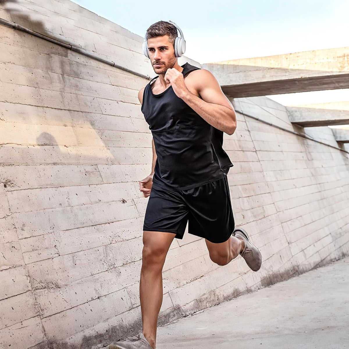 Men's Athletic Shorts with Pockets Activewear Workout