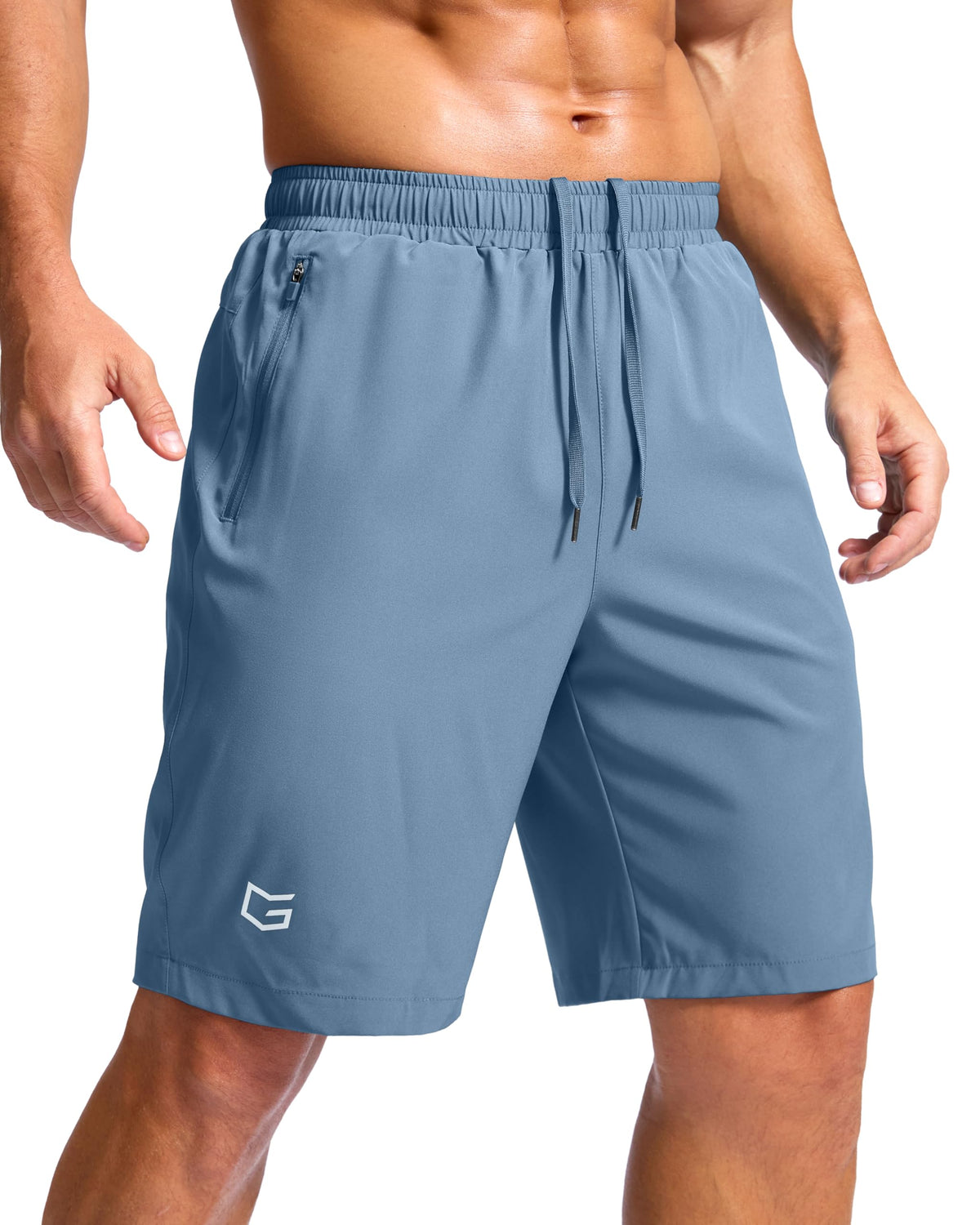G Gradual Men's Athletic Running Shorts with 2 Zipper Pockets 7"/ 5"/ 9"