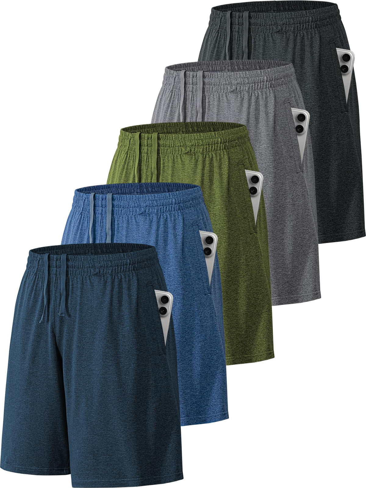 BVNSOZ Men's Athletic Shorts with Pockets