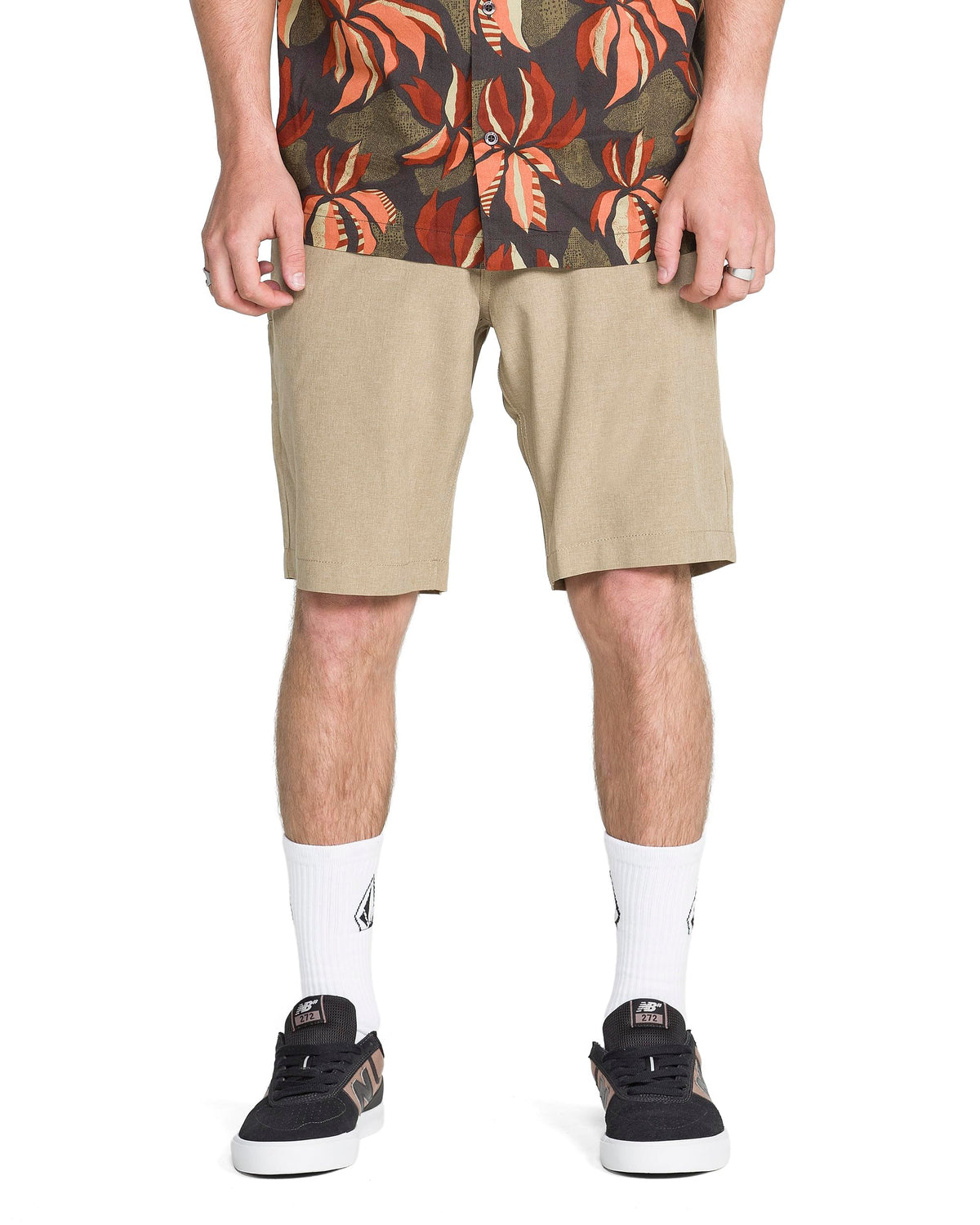 Volcom Men's Kerosene 21" Hybrid Chino Shorts Quick-Dry Stretch Fabric