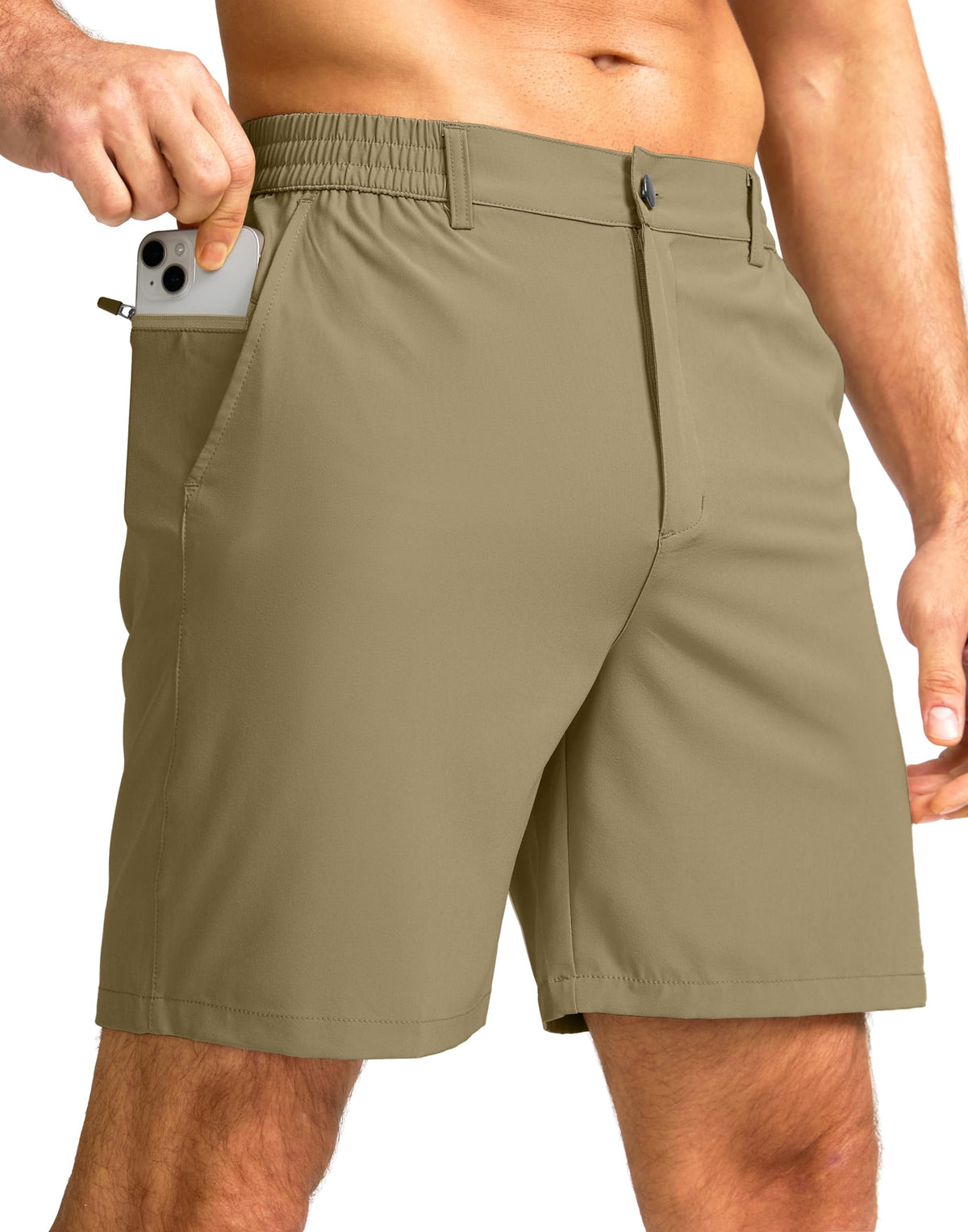 Men's Casual Shorts 7"/5"/9" Lightweight Golf Shorts for Men with 3 Pockets