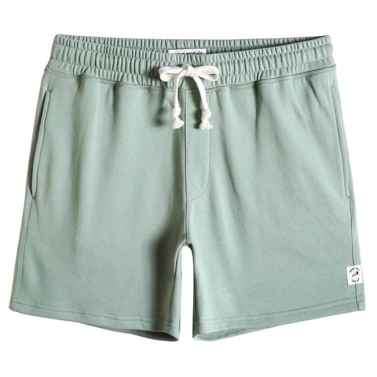 maamgic Mens Athletic Gym Shorts 5/7" Elastic Waist Casual Pajama Pocket Jogger Men Workout Short Pants