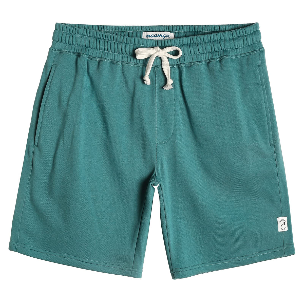 maamgic Mens Athletic Gym Shorts 5/7" Elastic Waist Casual Pajama Pocket Jogger Men Workout Short Pants