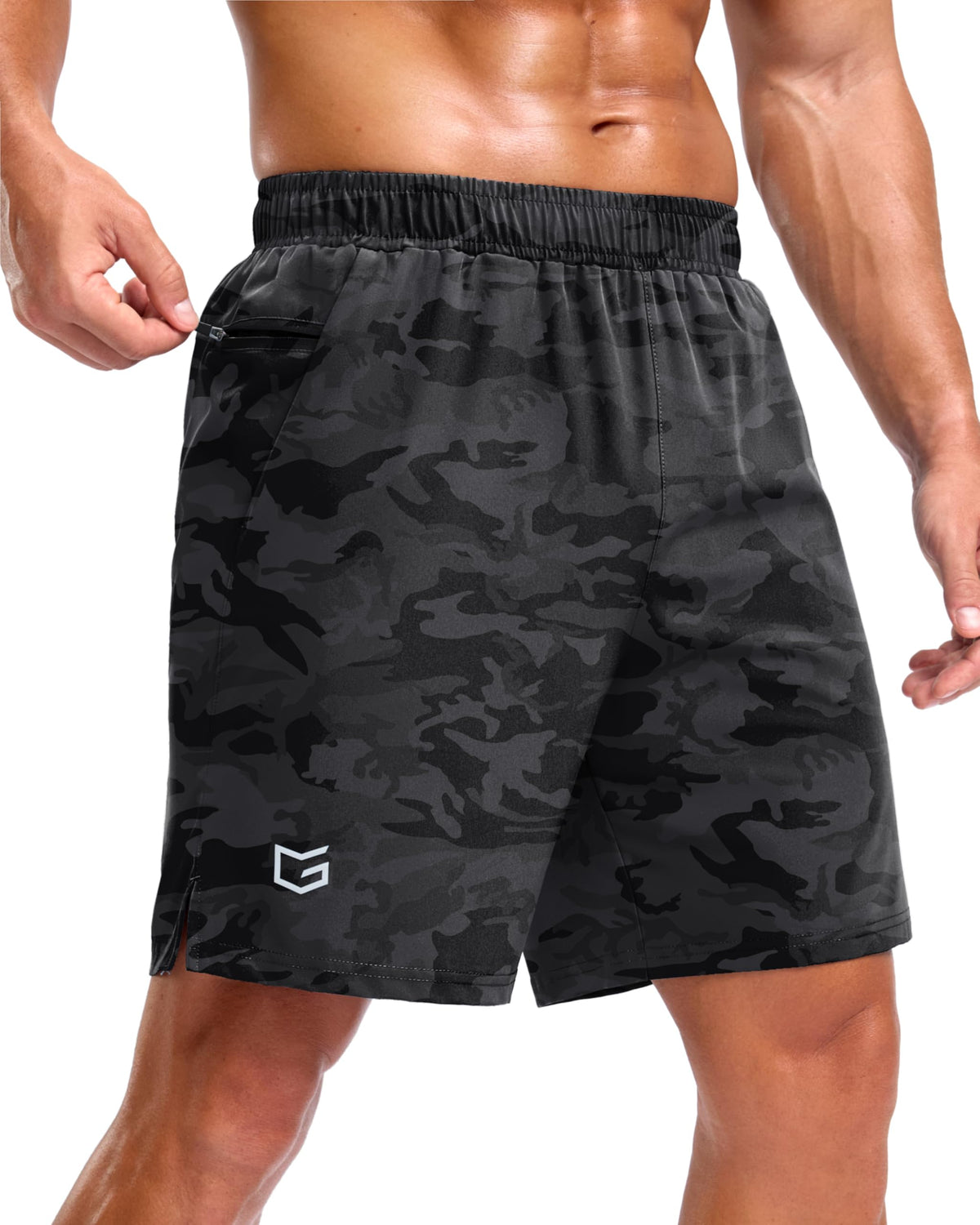 G Gradual Men's Athletic Running Shorts with 2 Zipper Pockets 7"/ 5"/ 9"