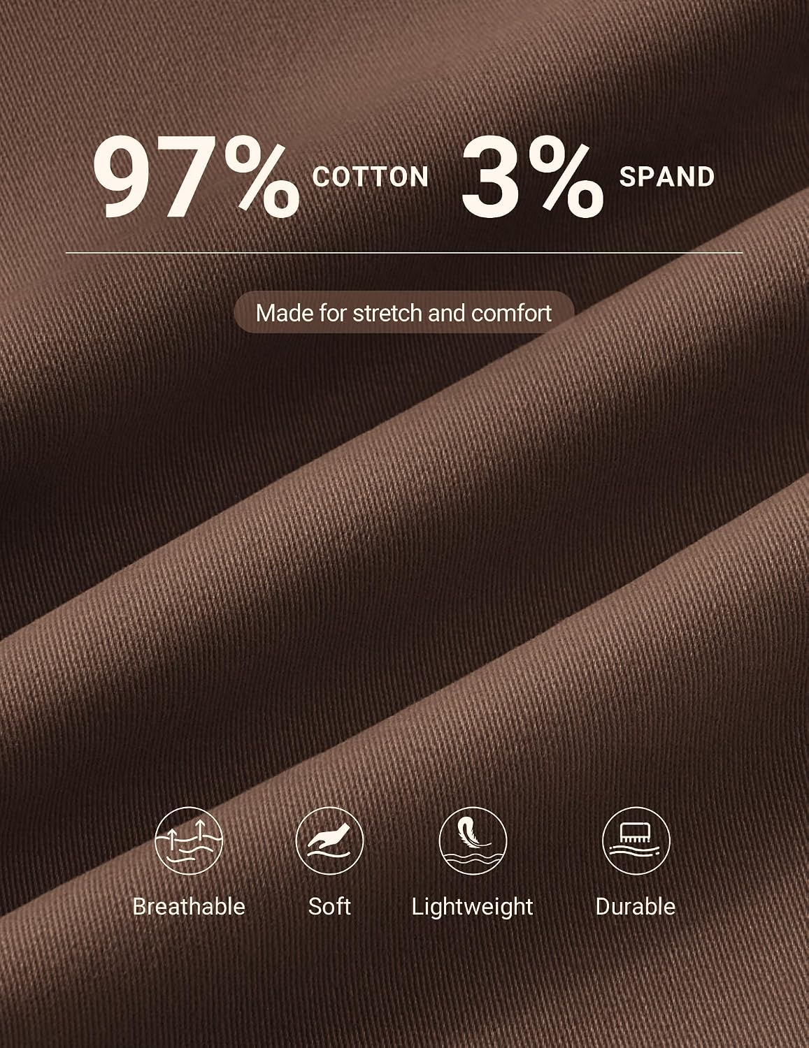 COOFANDY Mens Chino Pants Casual Business Dress Pants Stretch Golf Trousers with Pockets