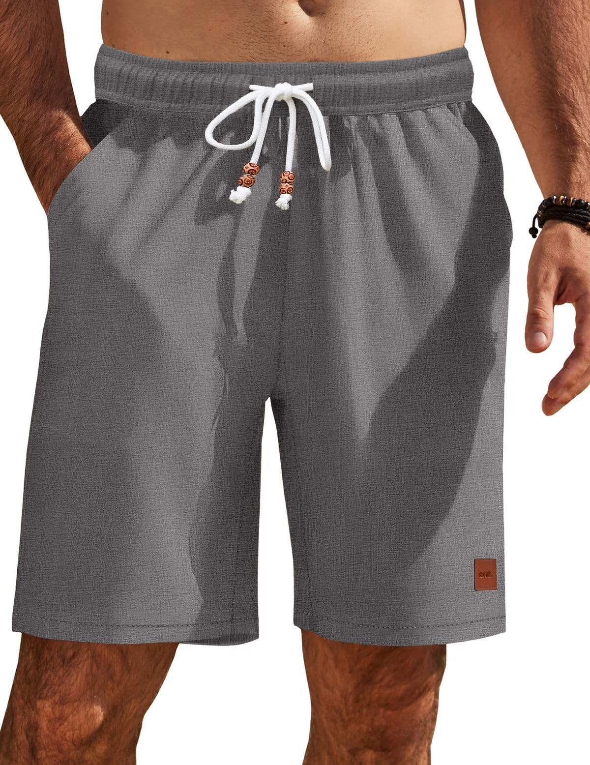COOFANDY Mens Summer Beach Shorts Casual Vacation Shorts Drawstring Shorts