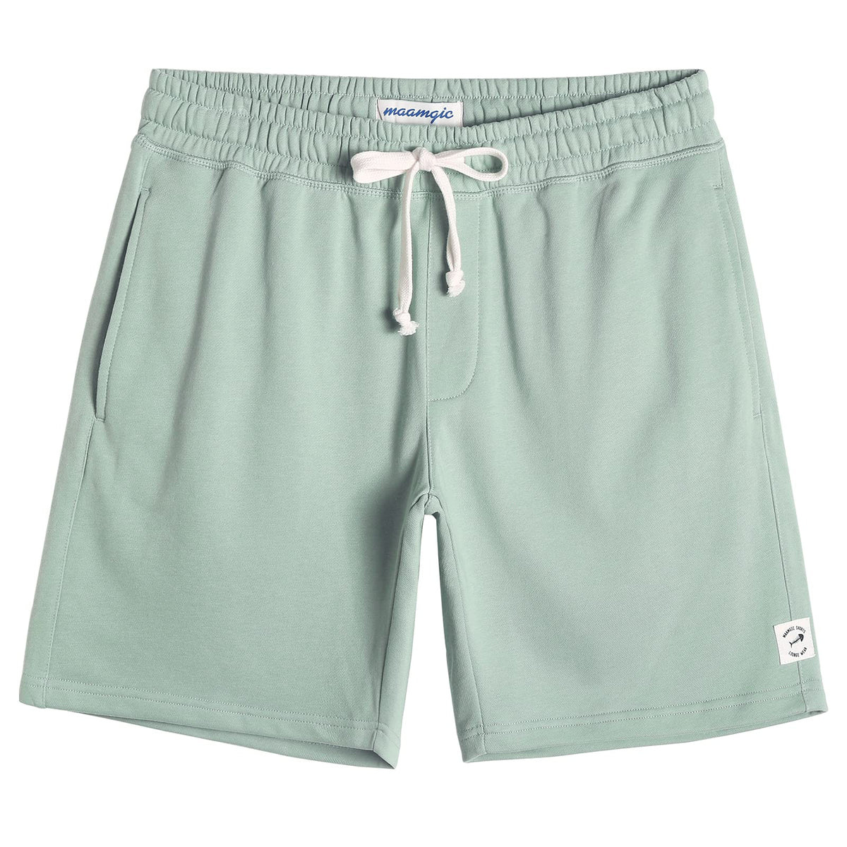 maamgic Mens Athletic Gym Shorts 5/7" Elastic Waist Casual Pajama Pocket Jogger Men Workout Short Pants