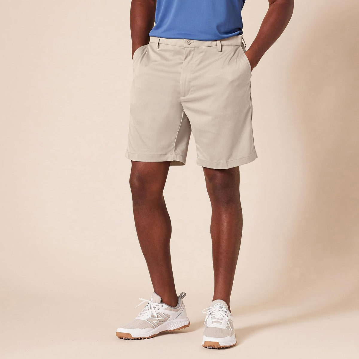 Amazon Essentials Men's Classic-Fit 9" Inseam Moisture-Wicking Golf Shorts, Functional Pockets (Available in Big & Tall)