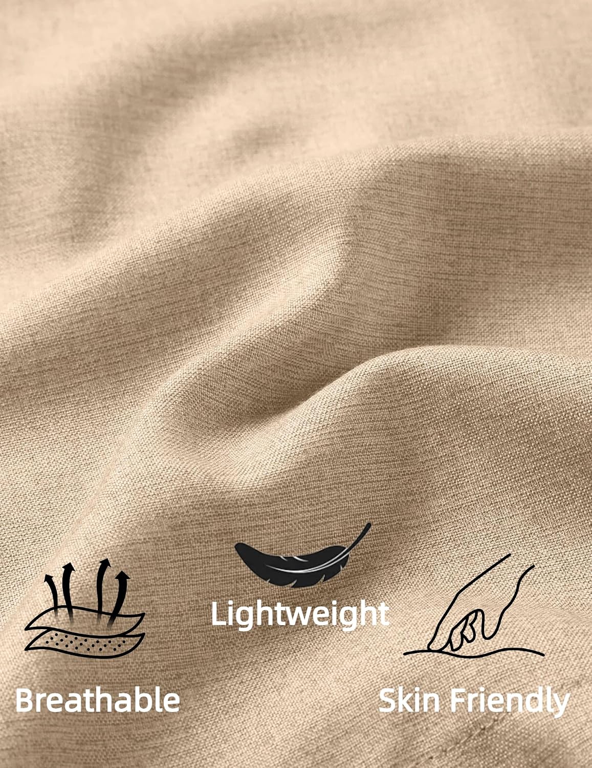 COOFANDY Mens Summer Beach Shorts Casual Vacation Shorts Drawstring Shorts