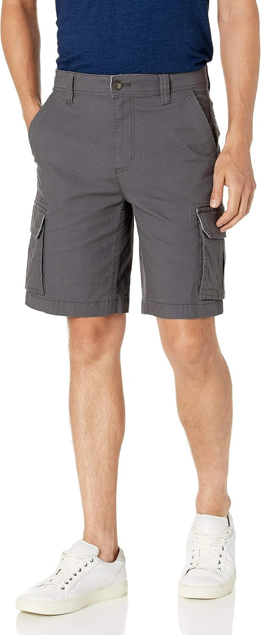 Amazon Essentials Men's 10" (25cm) Lightweight Cotton Blend Stretch Cargo Shorts