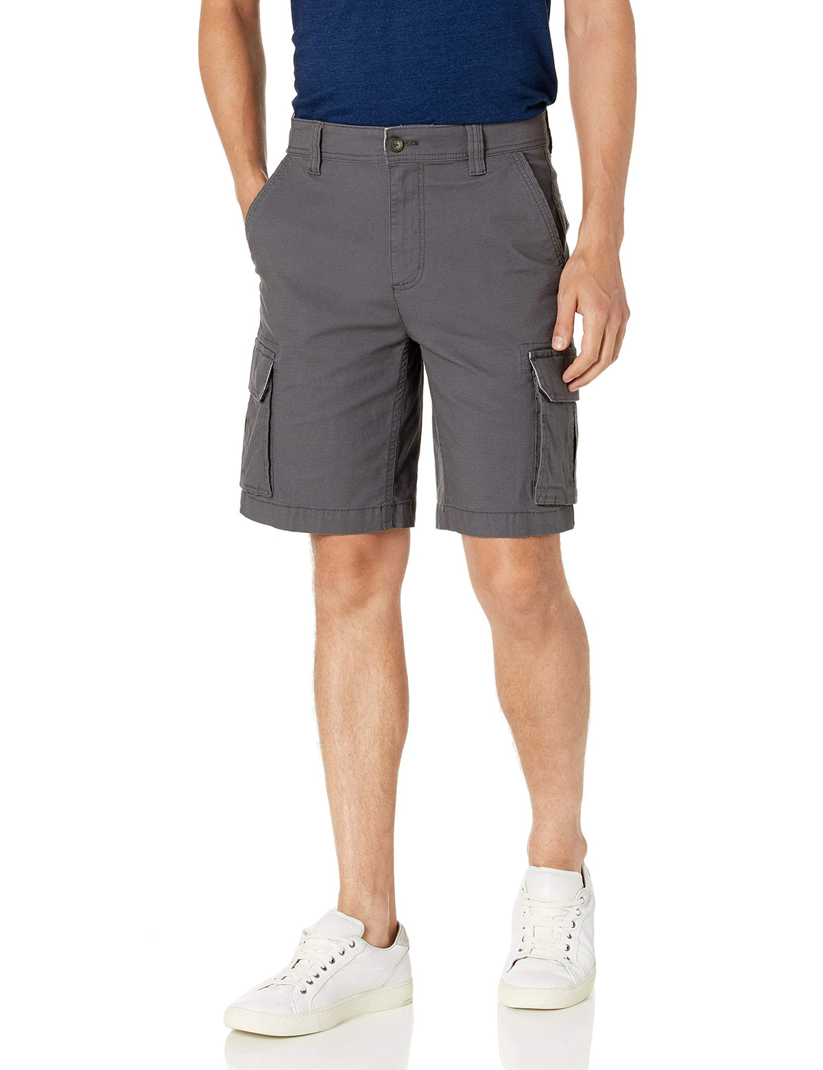 Amazon Essentials Men's 10" (25cm) Lightweight Cotton Blend Stretch Cargo Shorts