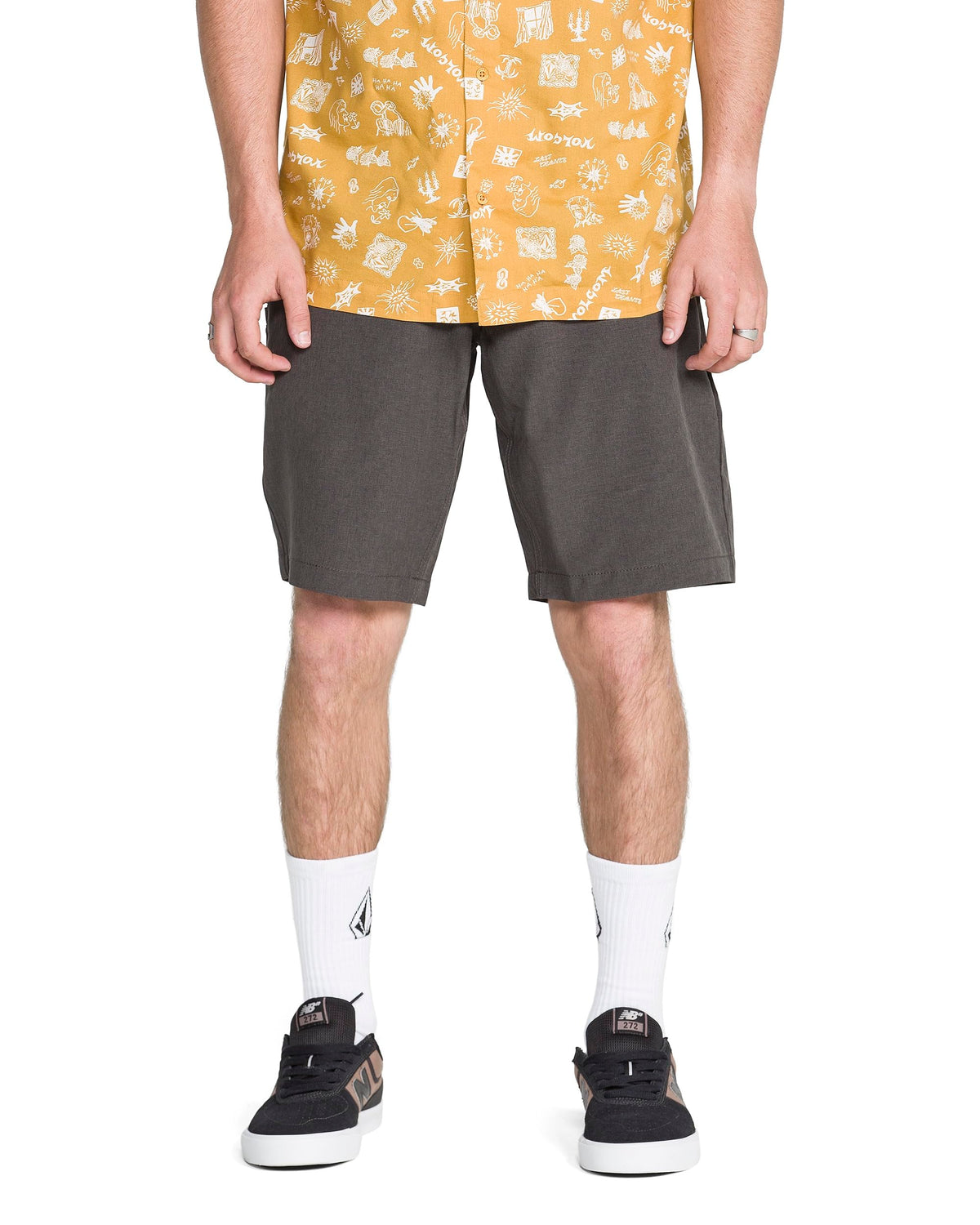 Volcom Men's Kerosene 21" Hybrid Chino Shorts Quick-Dry Stretch Fabric