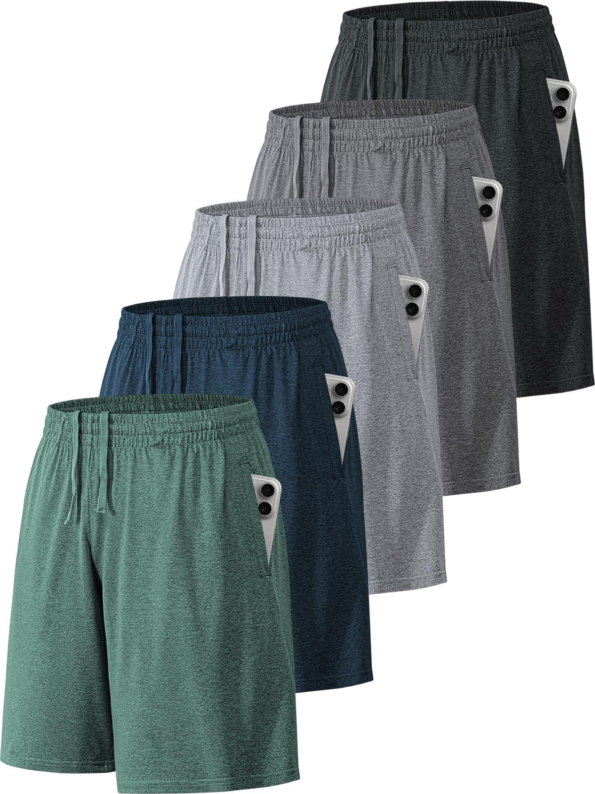 BVNSOZ Men's Athletic Shorts with Pockets