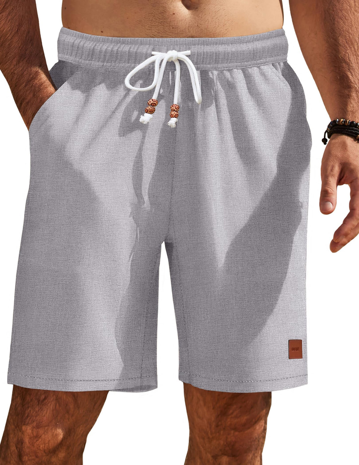COOFANDY Mens Summer Beach Shorts Casual Vacation Shorts Drawstring Shorts