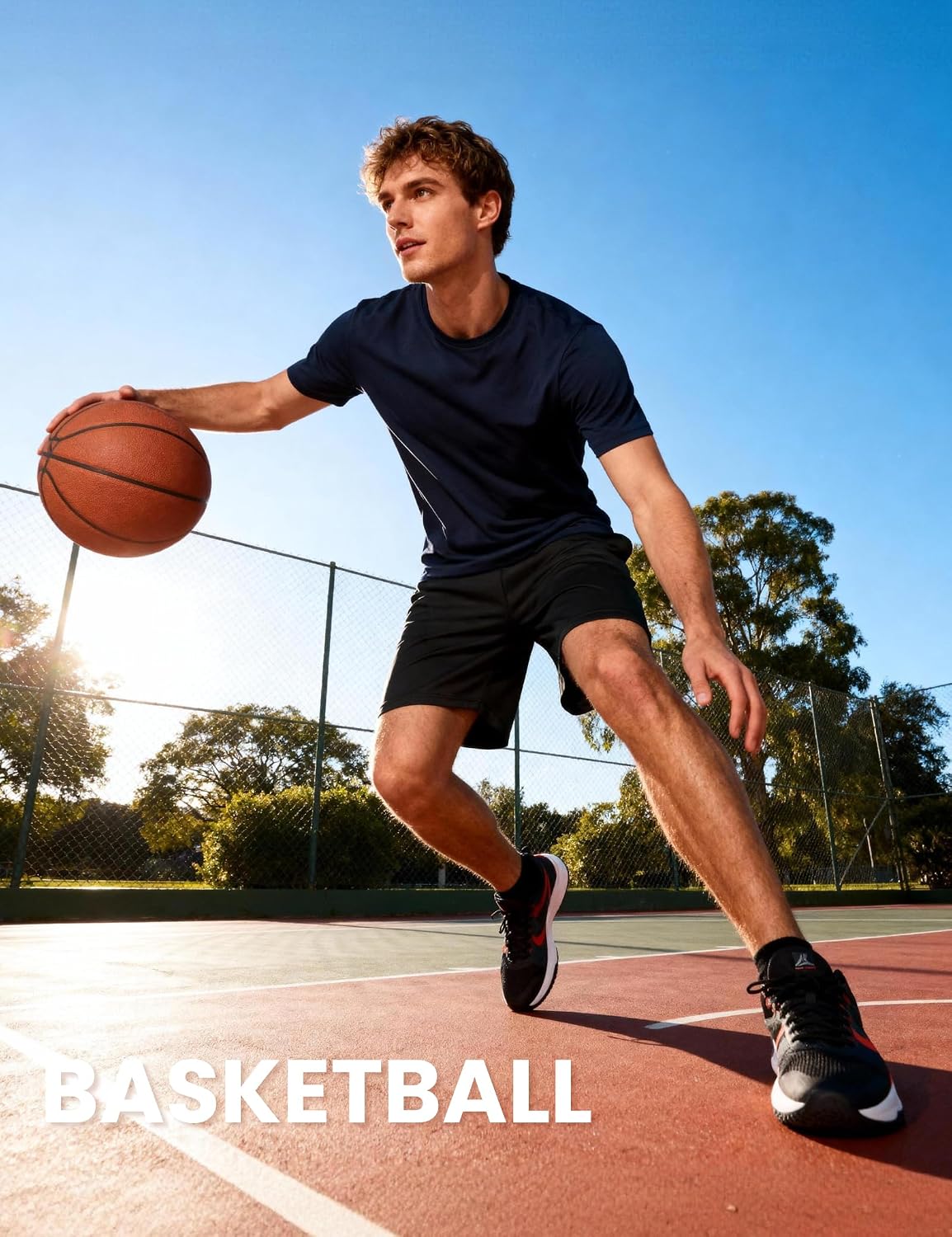 BVNSOZ Men's Athletic Shorts with Pockets