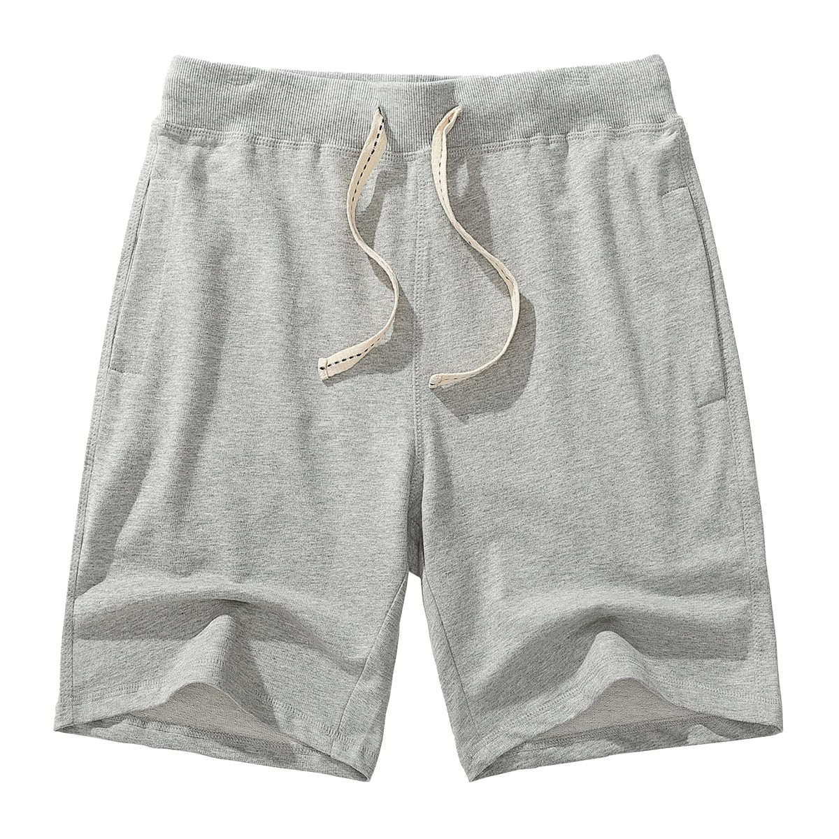 AMY COULEE Mens Casual Classic Cotton Sweat Shorts with Pockets