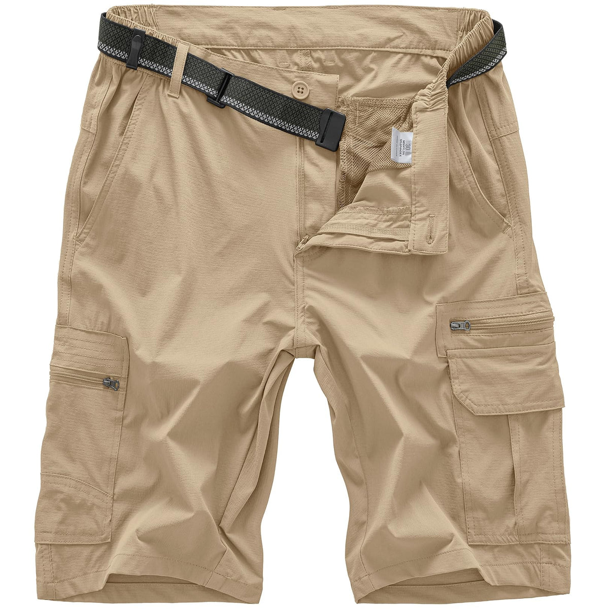 Jessie Kidden Mens Cargo Shorts Expandable Waist Quick Dry Hiking Shorts