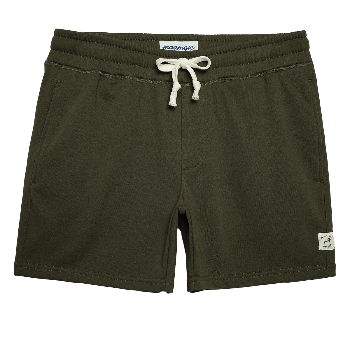 maamgic Mens Athletic Gym Shorts 5/7" Elastic Waist Casual Pajama Pocket Jogger Men Workout Short Pants