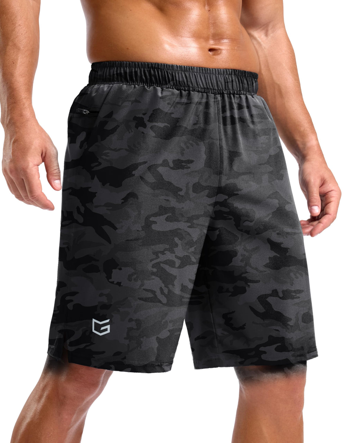 G Gradual Men's Athletic Running Shorts with 2 Zipper Pockets 7"/ 5"/ 9"