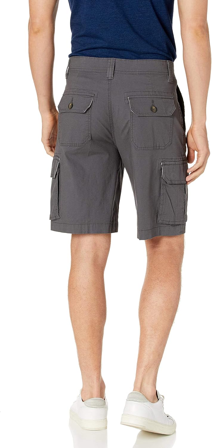 Amazon Essentials Men's 10" (25cm) Lightweight Cotton Blend Stretch Cargo Shorts