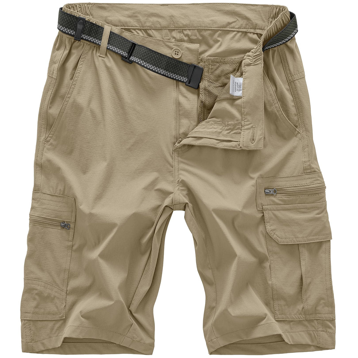 Jessie Kidden Mens Cargo Shorts Expandable Waist Quick Dry Hiking Shorts