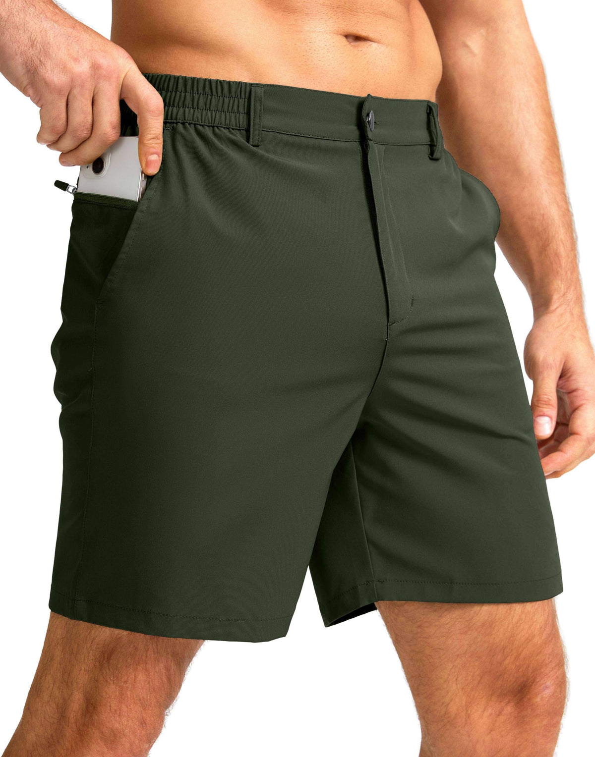 Men's Casual Shorts 7"/5"/9" Lightweight Golf Shorts for Men with 3 Pockets