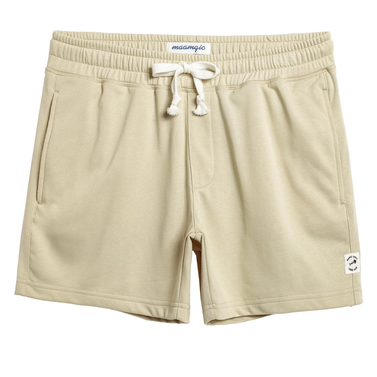 maamgic Mens Athletic Gym Shorts 5/7" Elastic Waist Casual Pajama Pocket Jogger Men Workout Short Pants