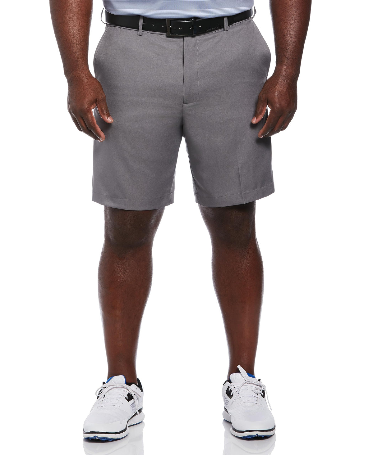 PGA Tour Men's 9" Golf Shorts with Expandable Waistband, Flat Front, Moisture-Wicking, Sun Protection, Stretch, Lightweight