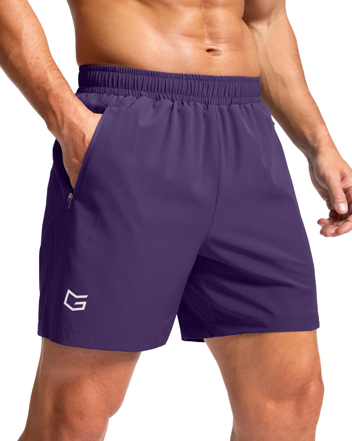 G Gradual Men's Athletic Running Shorts with 2 Zipper Pockets 7"/ 5"/ 9"