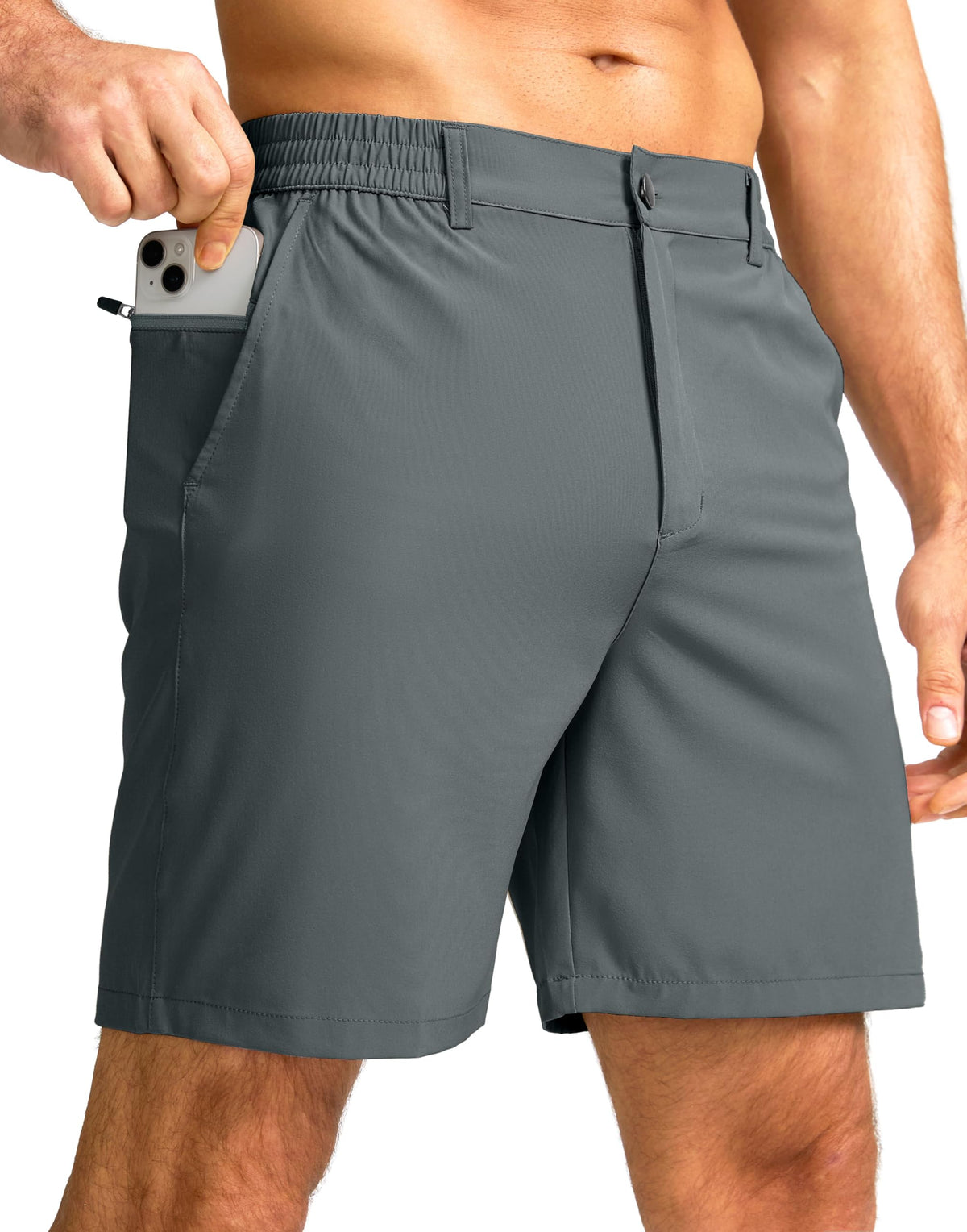 Men's Casual Shorts 7"/5"/9" Lightweight Golf Shorts for Men with 3 Pockets