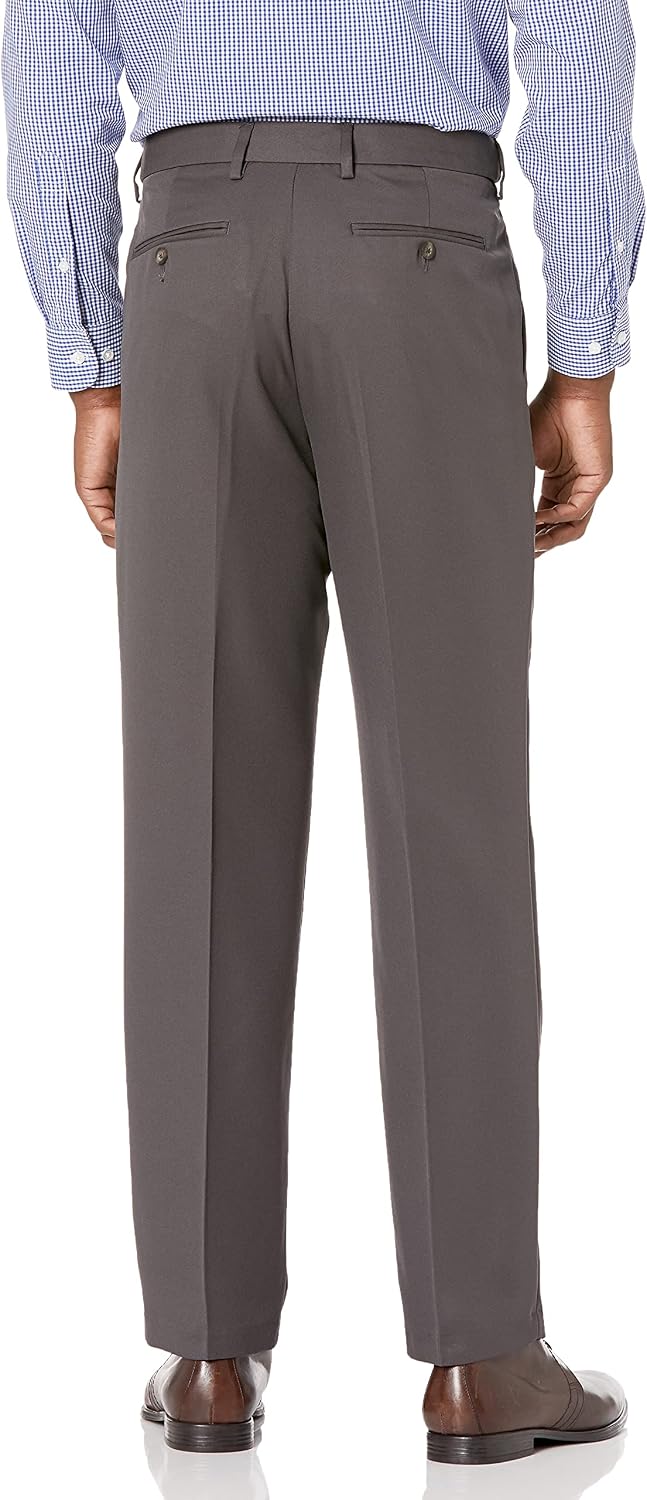 Amazon Essentials Men's Classic-Fit Pleated Dress Pants (Available in Big & Tall)