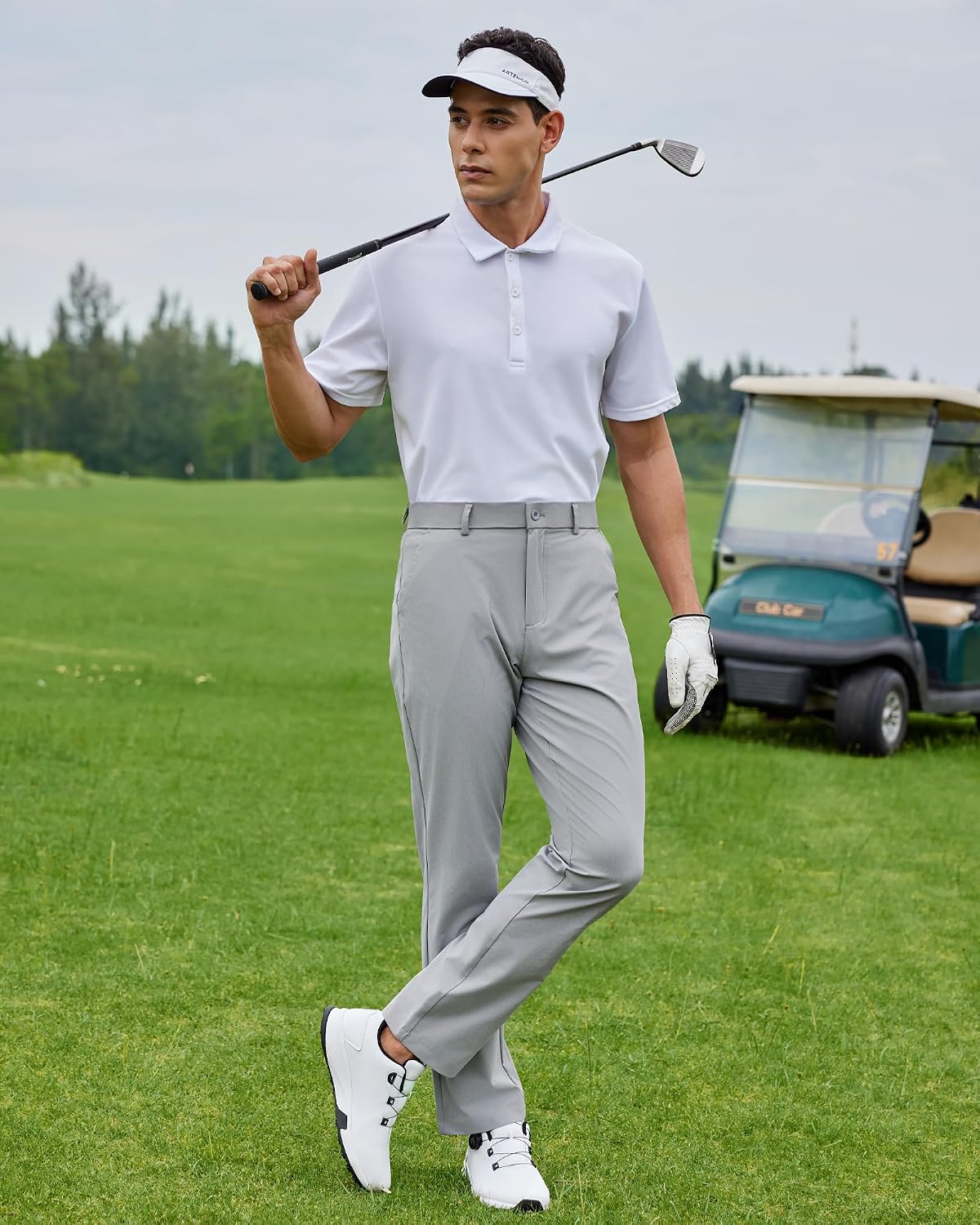 Men's Golf Pants Chinos Stretch Work Dress Quick Dry 30"/32"/34"