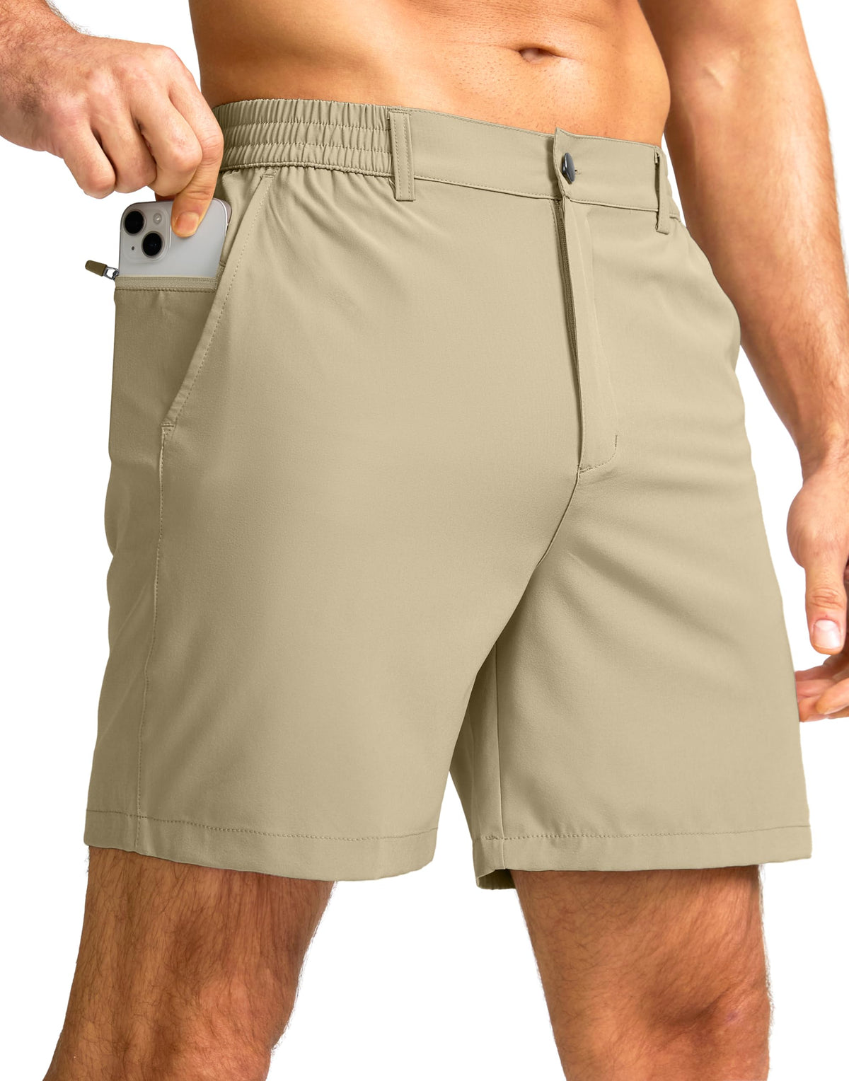 Men's Casual Shorts 7"/5"/9" Lightweight Golf Shorts for Men with 3 Pockets