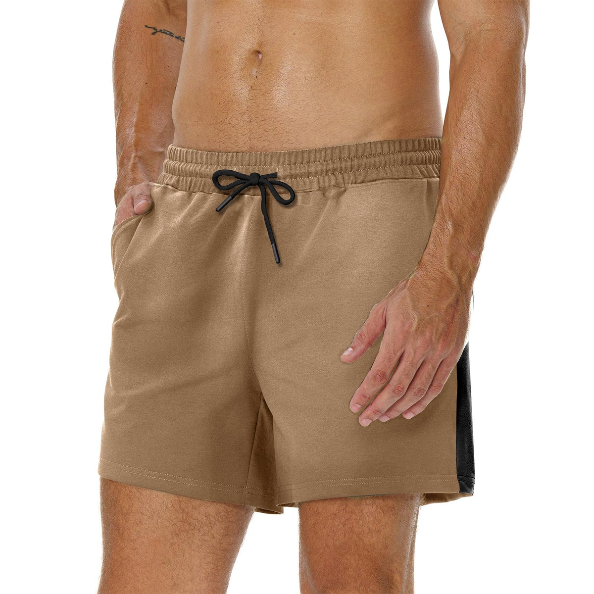 AIMPACT Men's Cotton Workout Shorts 5"/7" Sweat Athletic Gym with Pockets