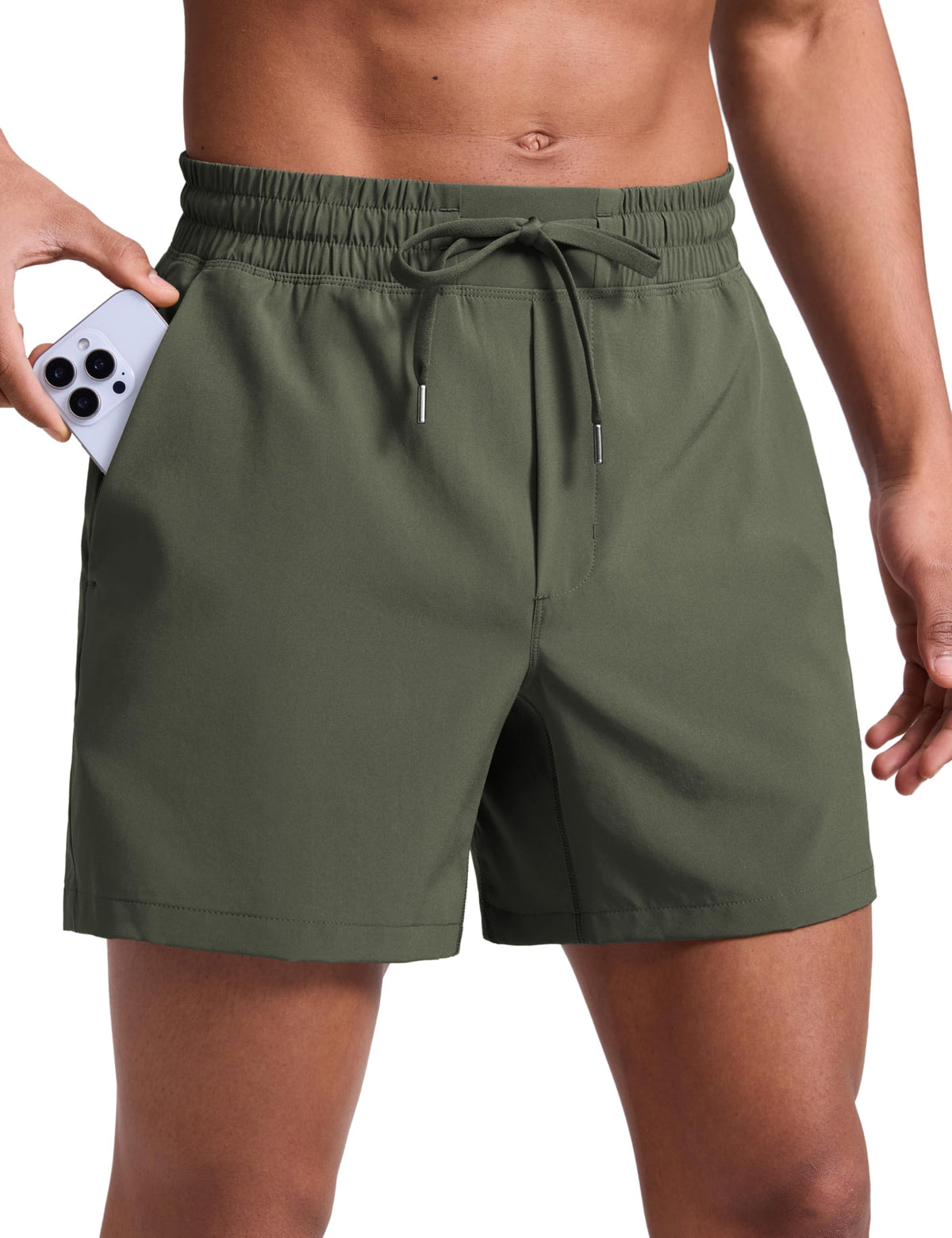 CRZ YOGA Linerless Workout Shorts 5''