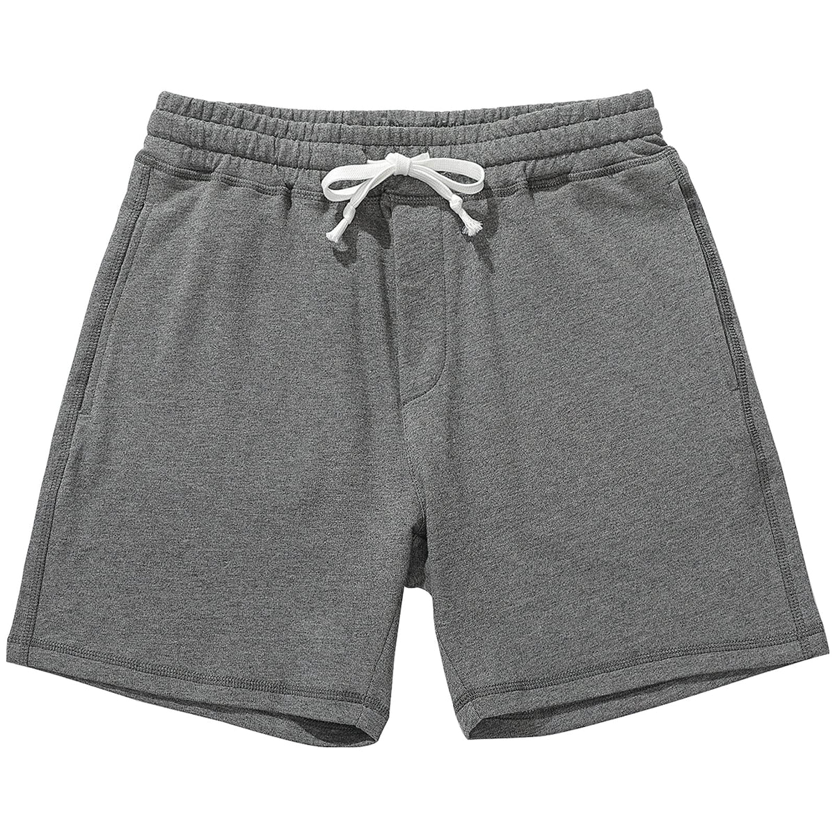 AMY COULEE Men's Cotton Sweat Shorts with Pockets, 5.5 Inch Inseam
