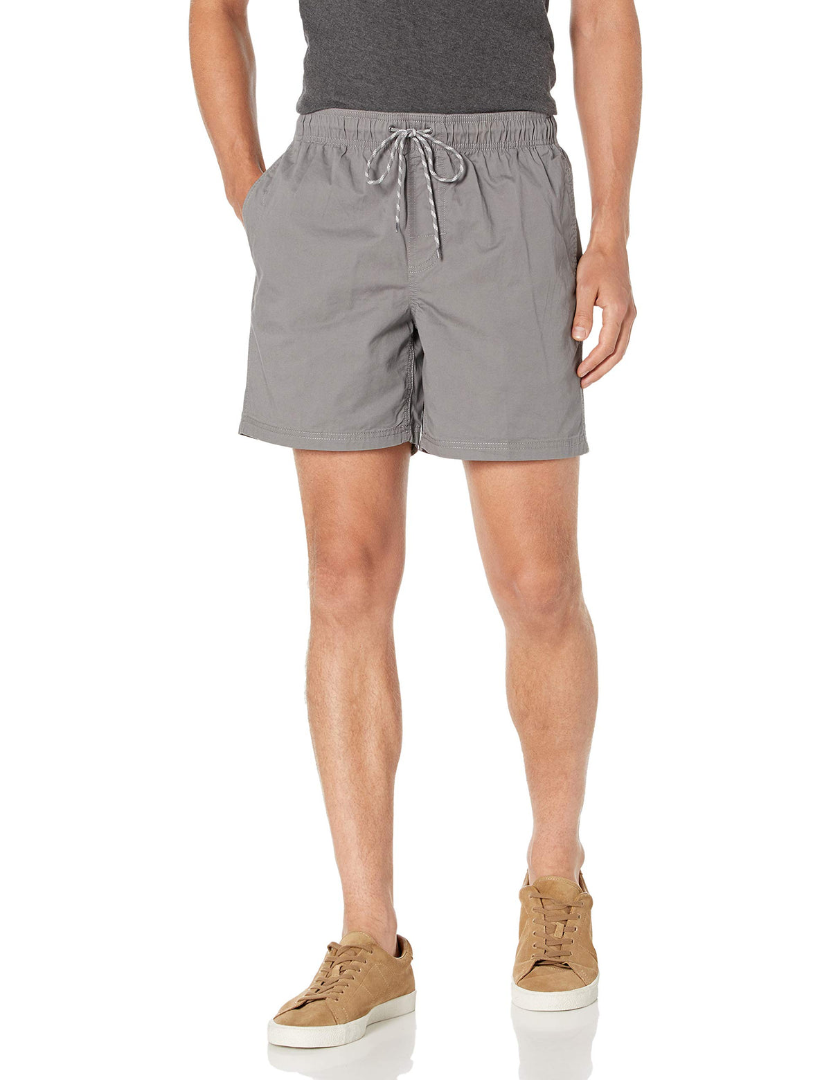 Amazon Essentials Men's 6" Inseam Regular Fit Drawstring Shorts with Elastic Waist and Pockets