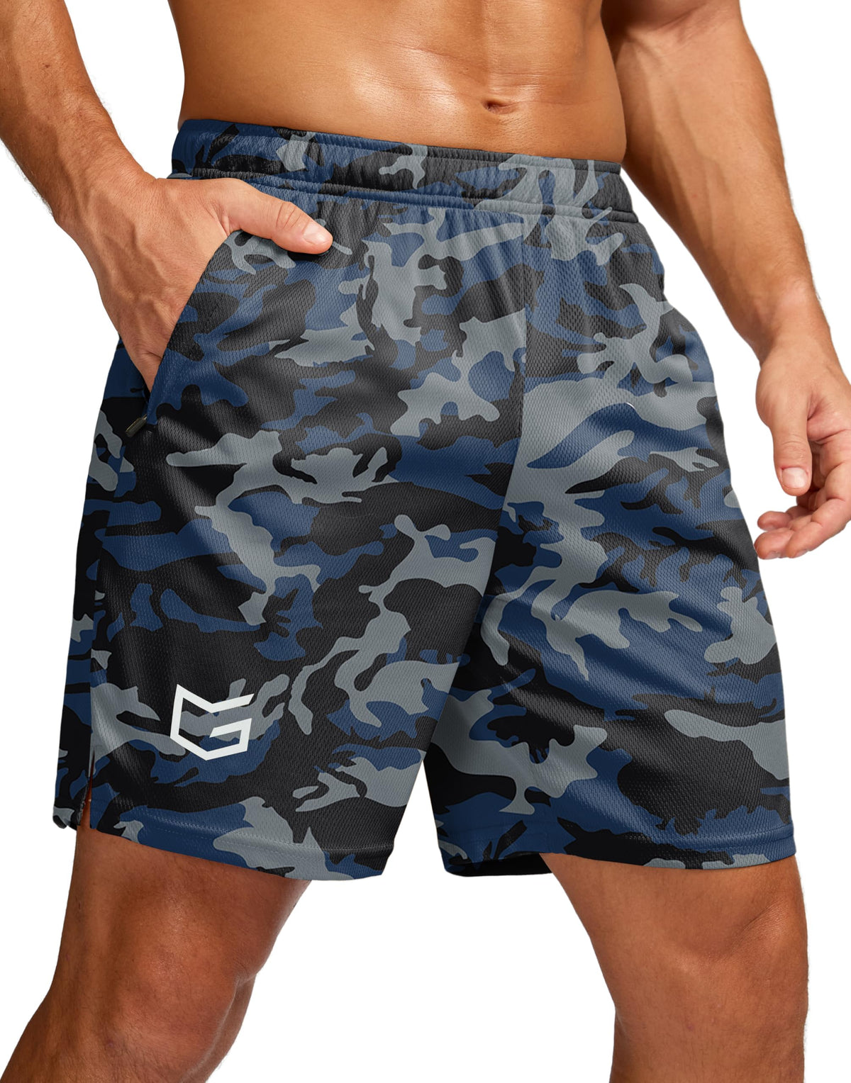 G Gradual Men's 5"/ 7"/ 9" Workout Running Shorts with Zip Pockets