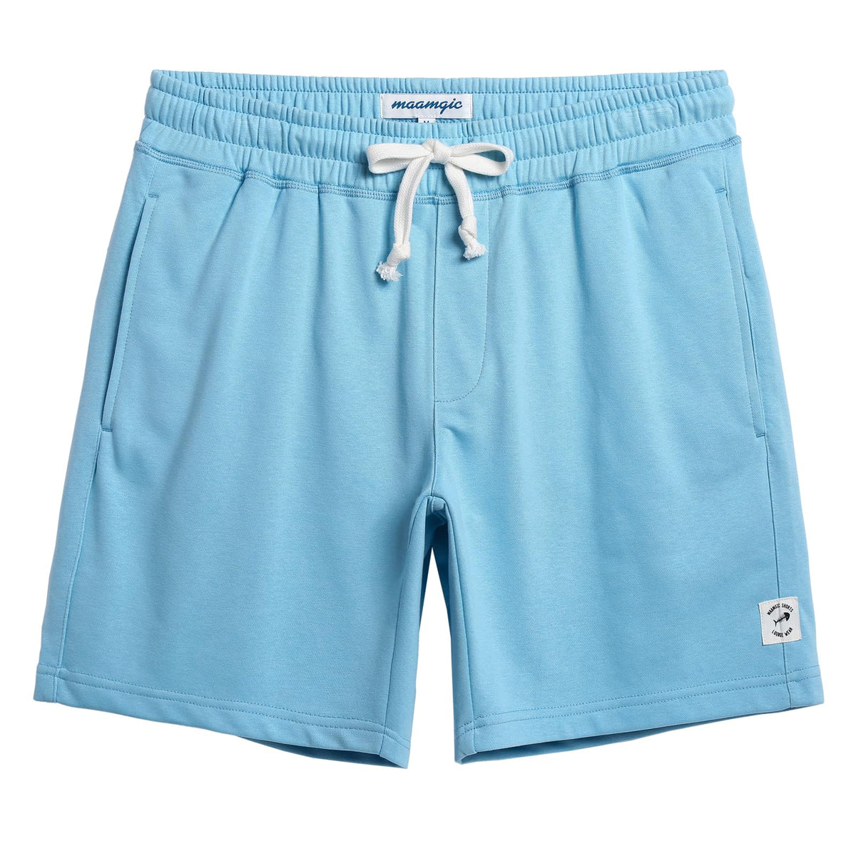 maamgic Mens Athletic Gym Shorts 5/7" Elastic Waist Casual Pajama Pocket Jogger Men Workout Short Pants