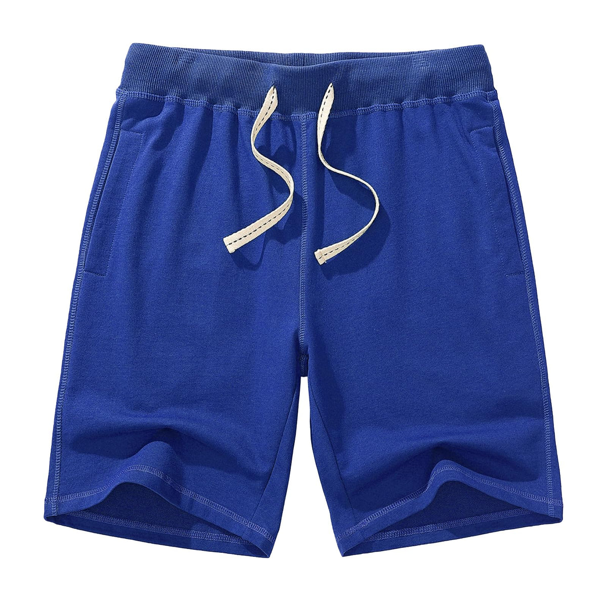 AMY COULEE Mens Casual Classic Cotton Sweat Shorts with Pockets