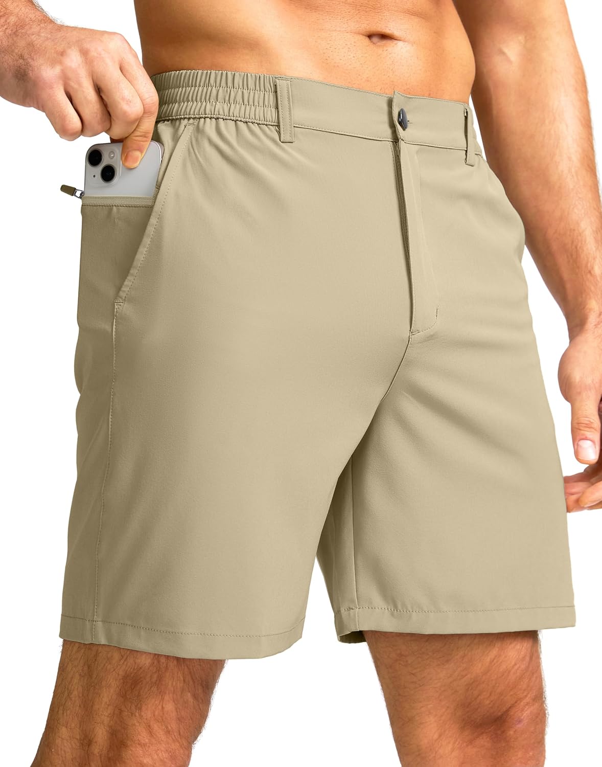 Men's Casual Shorts 7"/5"/9" Lightweight Golf Shorts for Men with 3 Pockets