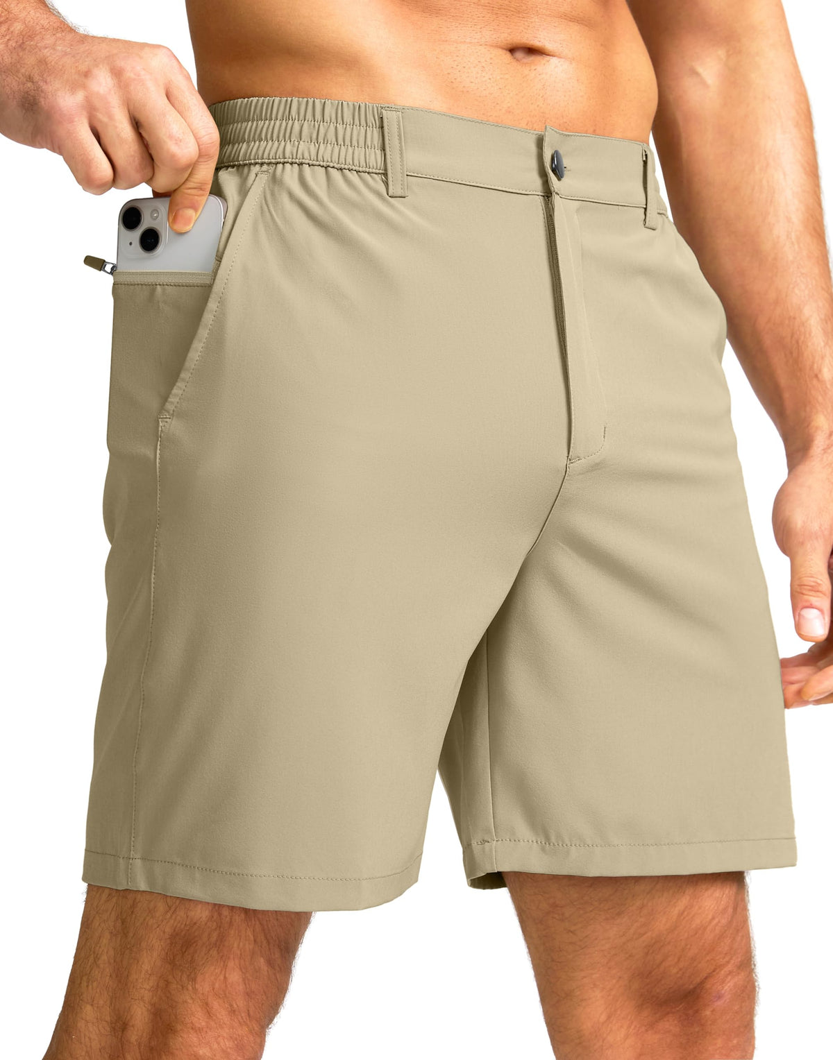 Men's Casual Shorts 7"/5"/9" Lightweight Golf Shorts for Men with 3 Pockets