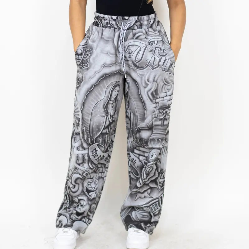 FB County Inked Up Sweatpant Casual Outdoor Pants Boot Cut Pants